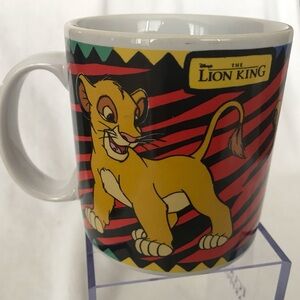 Disney Vintage The Lion King Simba Coffee Tea Mug